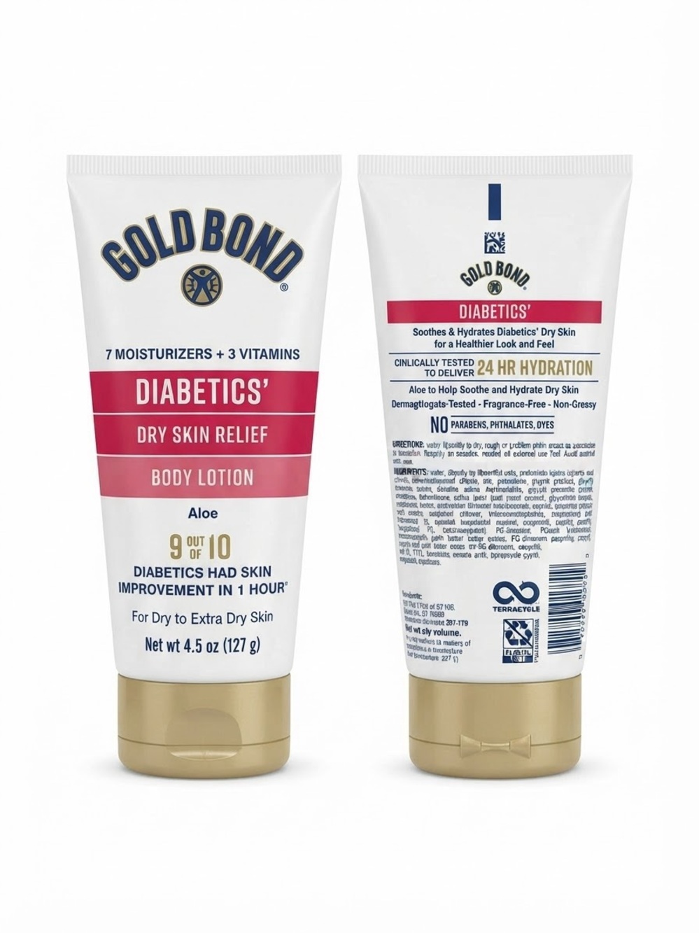 Diabetics' Dry Skin Relief Body Lotion (2 bottles)